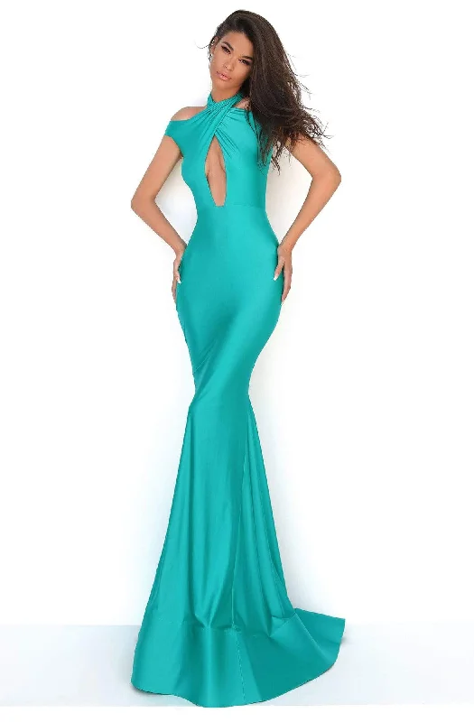 Early Bird Discount Tarik Ediz - 50688 Crisscross Halter Cutout Mermaid Gown
