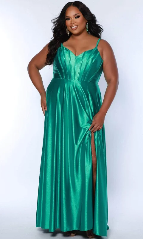 Must-Have Deals Sydney's Closet SC7380 - Corset Satin A-Line Prom Dress