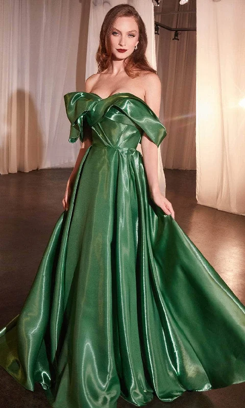 Great Deals Ladivine CD801 - Off Shoulder Pleated Ballgown