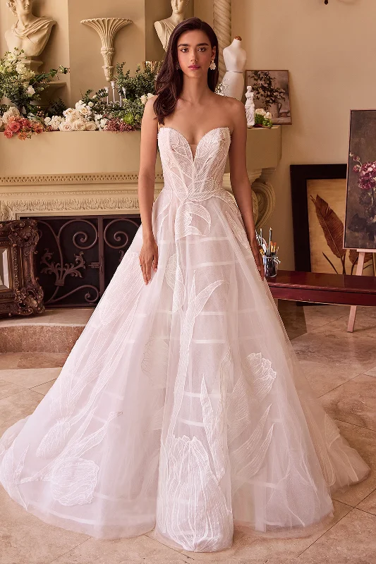 Deal Dash Strapless Tulle Wedding Gown by Ladivine WL043