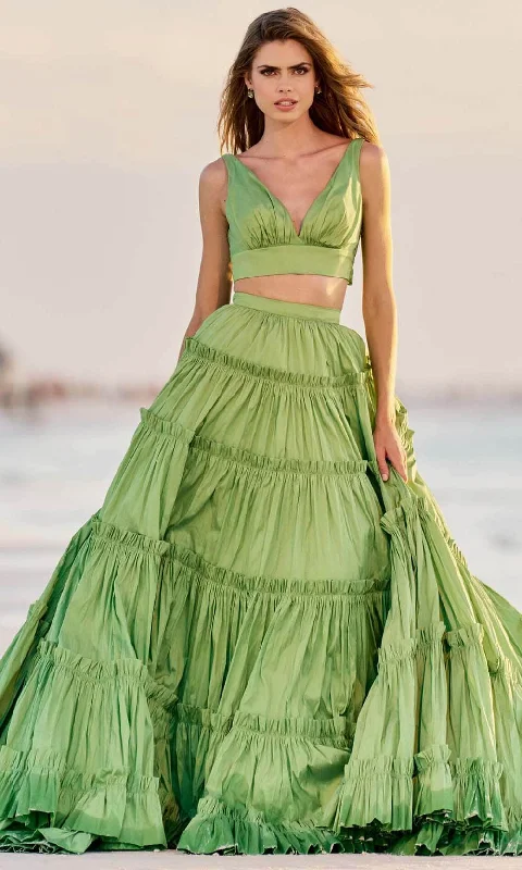 Major Savings Sherri Hill 56125 - Ruffle Trimmed Gown