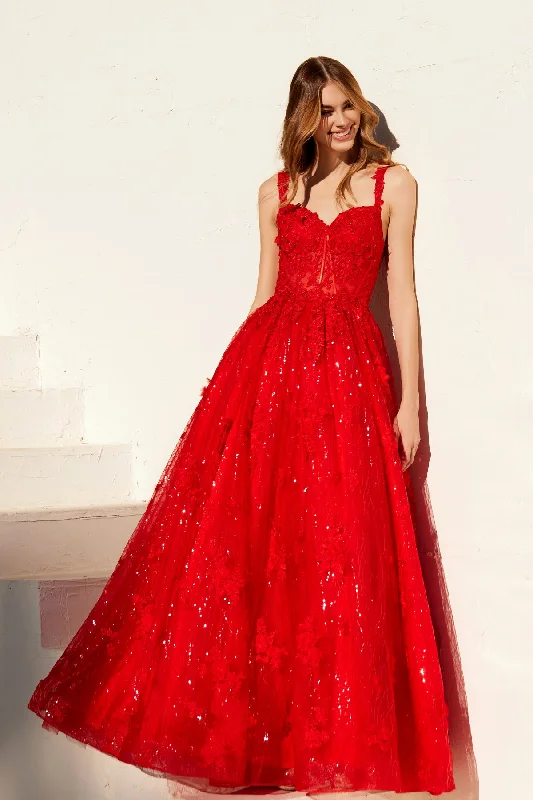 Deal of the Week Applique Sweetheart A-line Gown by Juliet JT2495A