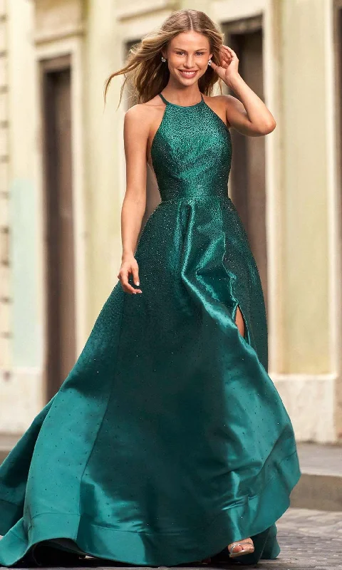 Price Blitz Sherri Hill - 54422 Jeweled High Halter Gown