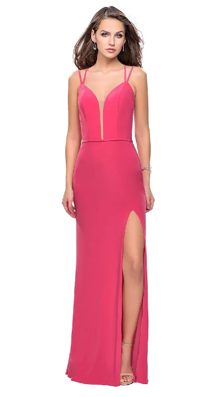 Members Only La Femme - 25725 Plunging Sweetheart Strappy Dress