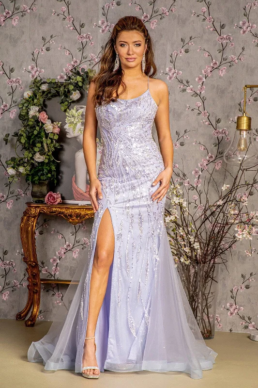 Must-Have Deals Fitted Embellished Sleeveless Slit Gown by GLS Gloria GL3382