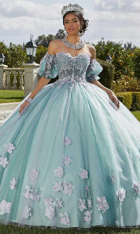 Weekend Special Vizcaya by Mori Lee 89421 - 3D Floral Appliqued Ballgown