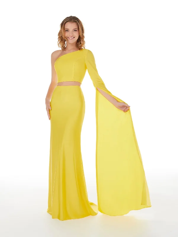 Closeout Fitted Long Sleeve Two Piece Gown by Studio 17 12853