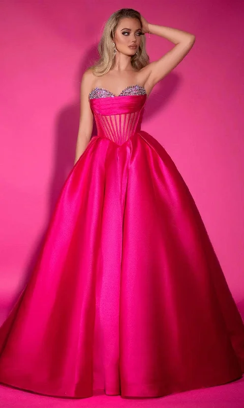 Closeout Portia and Scarlett PS25306 - Jeweled Corset Ballgown