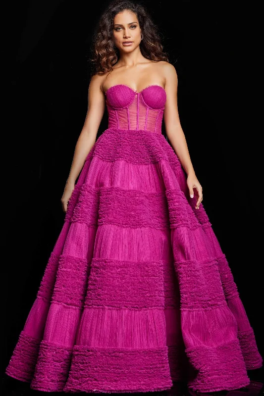 Overstock Jovani 37157 - Sweetheart Bustier Evening Gown