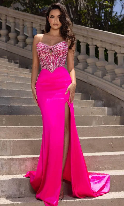 Weekend Flash Sale Portia and Scarlett PS25187 - Scoop Cutout Bodice Prom Dress