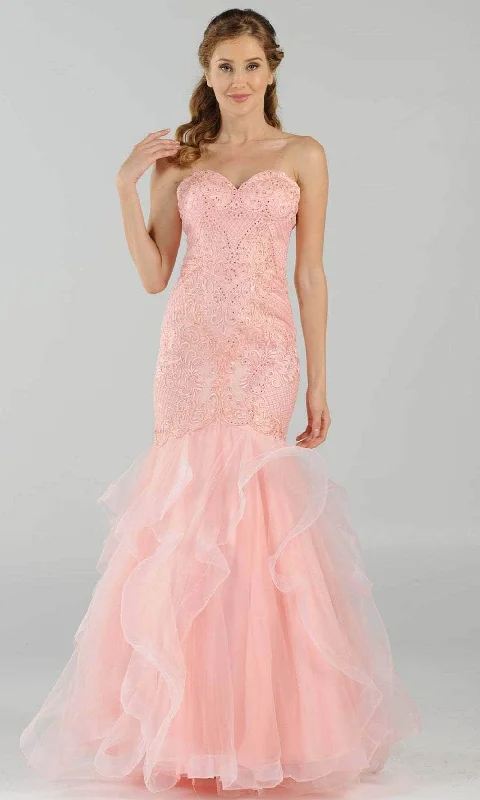 Unmissable Offer Poly USA 8198 - Sweetheart Tiered Mermaid Prom Dress