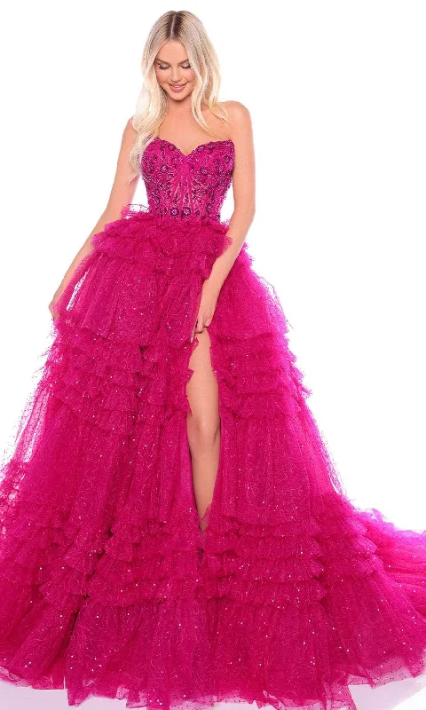 Price Rollback Amarra 88099 - Beaded Strapless Ballgown