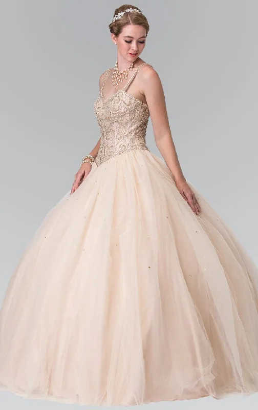 Sale Event Elizabeth K - GL2350 Sleeveless Beaded Ballgown