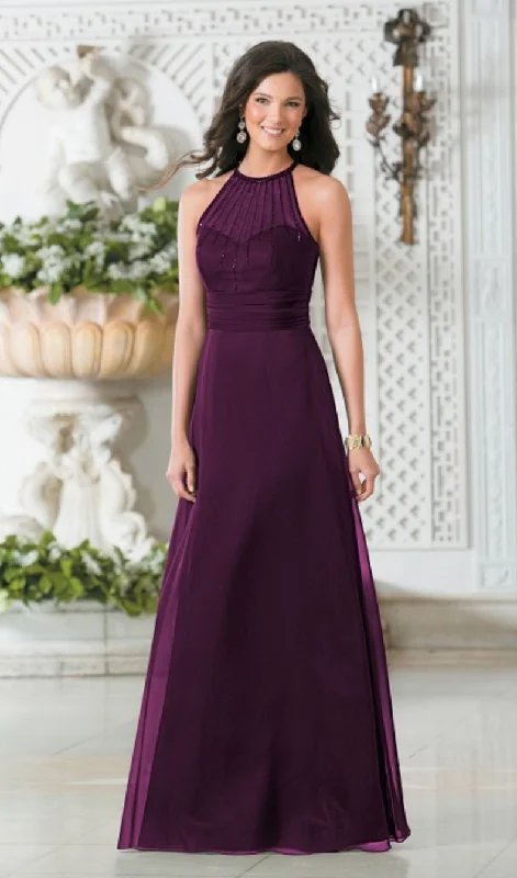 Weekend Flash Sale Belsoie Long Illusion Neckline Tiffany Chiffon: #L174001