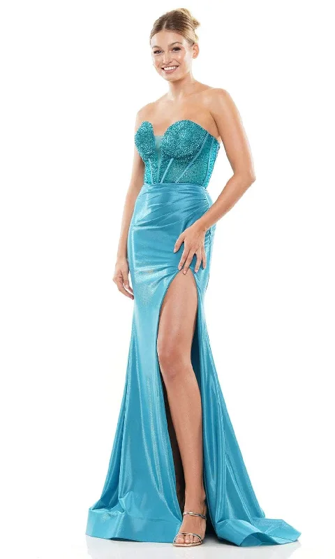 Clearance Items Colors Dress 3138 - Beaded Corset Prom Dress