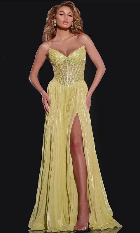 Price Blitz Jovani 43115 - Sequin Pleated Prom Dress