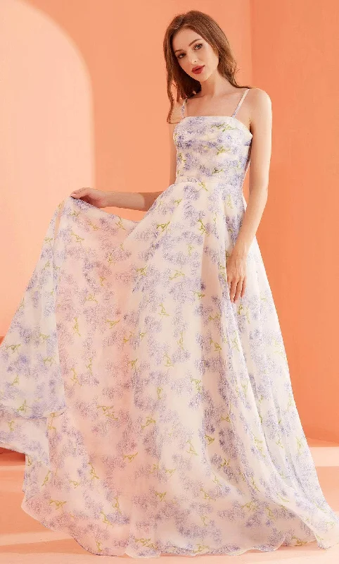 The Best Prices J'Adore Dresses J22009 - Floral Sleeveless Prom Gown