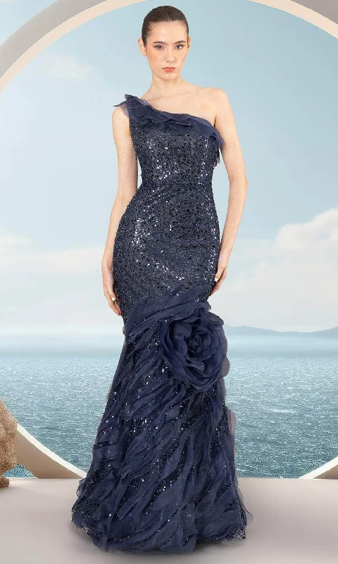 Exclusive Online Offer Janique 3509 - Rosette Ornate Evening Dress