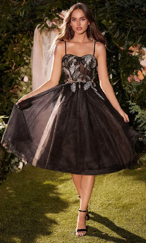 Instant Discount Andrea and Leo A1227 - Bow Straps A-Line Evening Dress