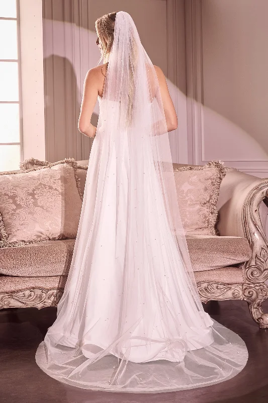 Last Chance Pearl Drops Chapel Veil by Ladivine V007