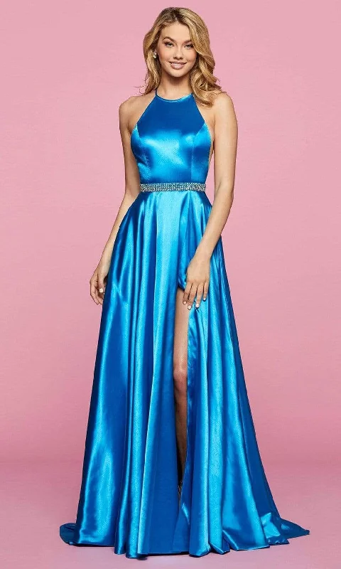 Mega Sale Sherri Hill - 53302 Beaded Halter Neck A-line Dress