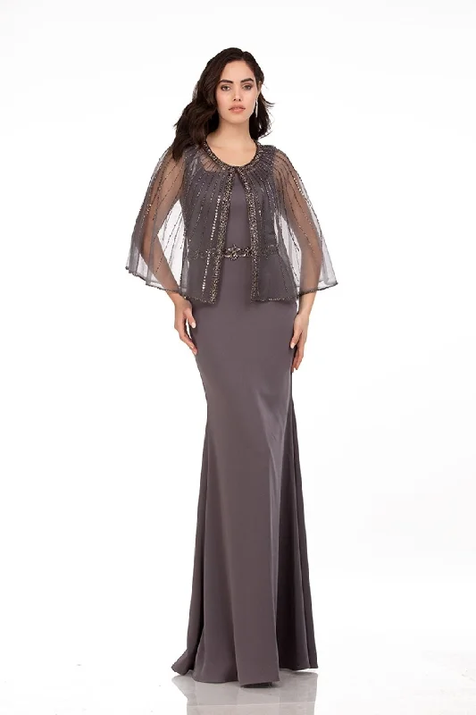 Limited Time Sleeveless 2-Piece Capelet Gown by Abby Paris 96062W