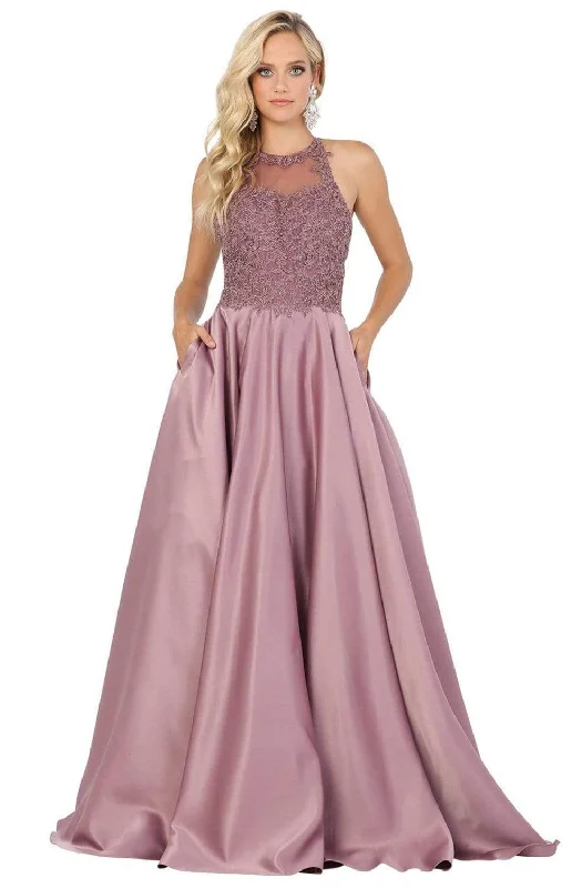 Super Sale Dancing Queen - 2625 Heart Shape Illusion Cutout A-Line Prom Gown