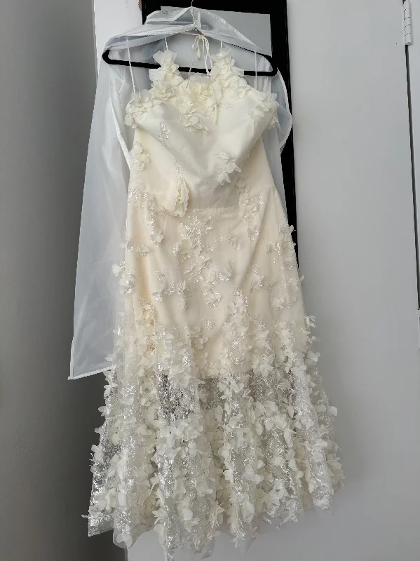 Super Savings BHLDN Helsi Camilla Halter 3D Floral Midi Dress/88250949