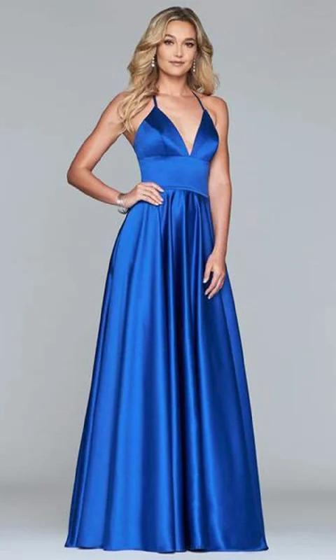 Bargain Prices Faviana - S10252 Sleeveless V-neck Satin Ballgown