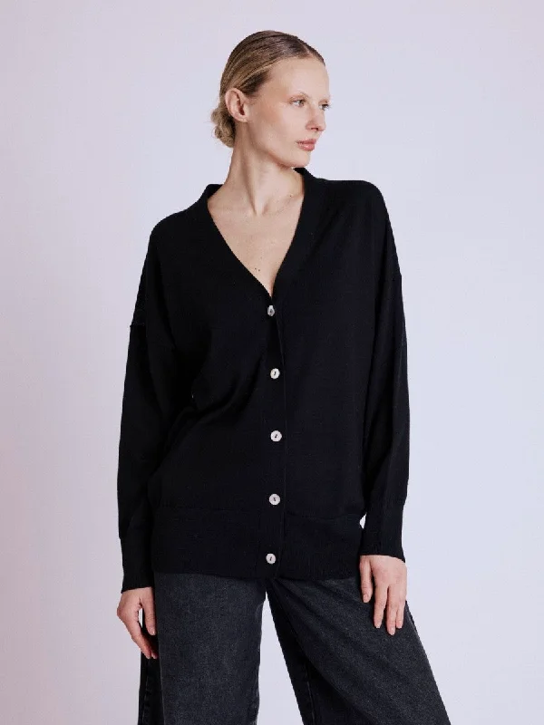 Overstock Cardigan 19gasper6umt Black-Forest
