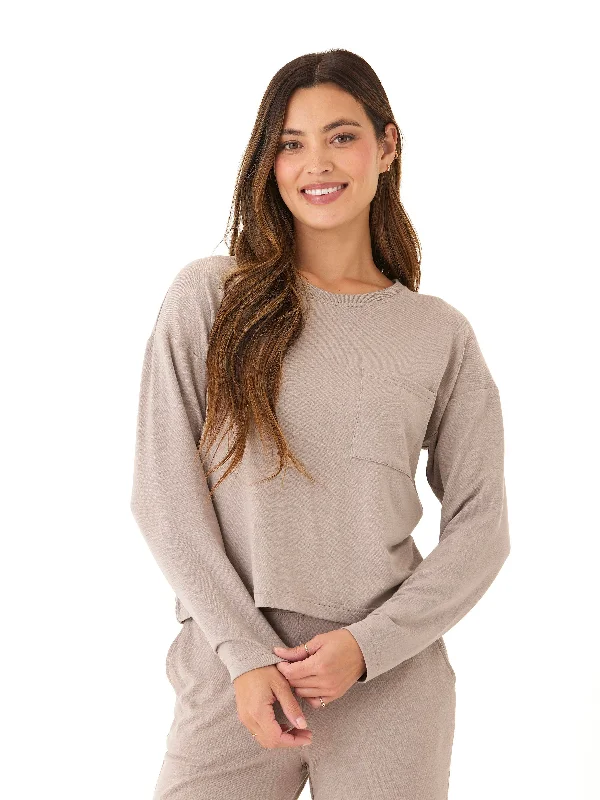 Sale Event Shaina Modal Terry Pocket Long Sleeve