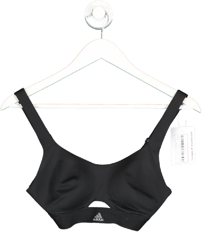 Price Smash adidas Black Stronger For It Soft Sports Bra With Convertible Straps No Size