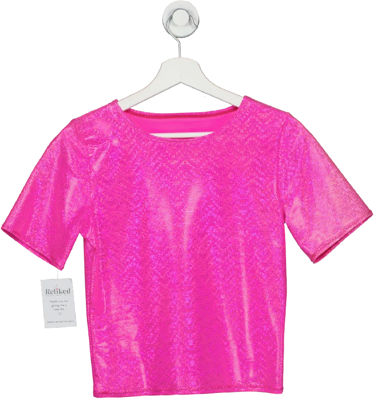 Price Rollback AMY NICOLE Hot Pink Baby Tee UK M