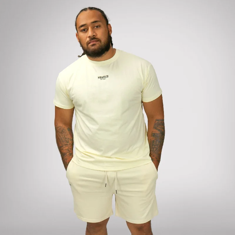 Warehouse Sale Basics Unisex Oversized T-Shirt - Buttercream