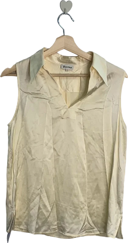Seasonal Sale Express Cream Sleeveless Blouse UK 10