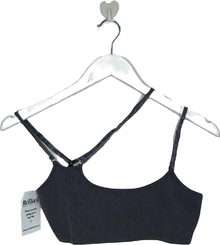 Doorbuster Deal h:ours Grey Layla Crop Top UK XS