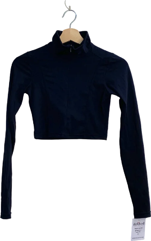 Year-End Sale H&M Black Long Sleeve Athletic Top UK 6