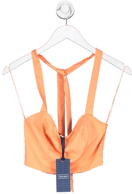 Time-Limited Offer Jack wills Orange Halter Top UK XS