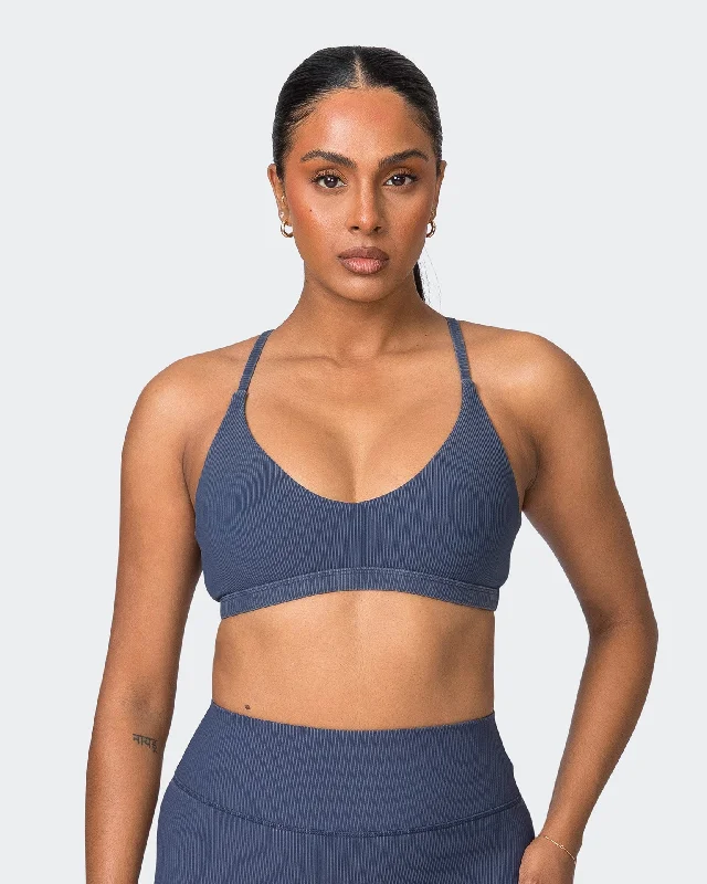 Savings Spectacular Levitate Vintage Rib Bralette - Washed Spellbound