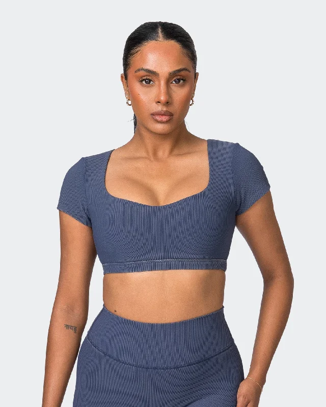Shop and Save On Point Vintage Rib Bra - Washed Spellbound