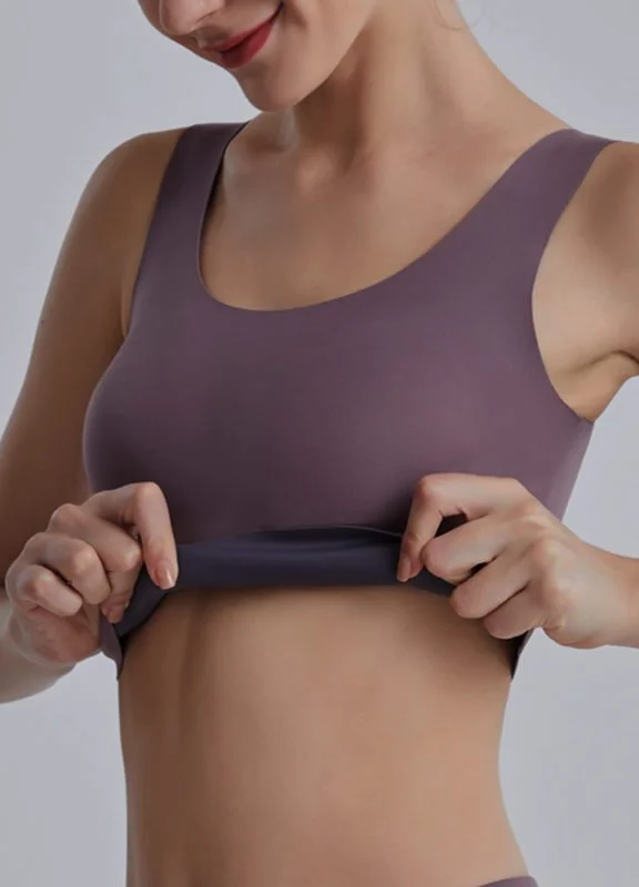 Bargain Bin Seamfree Reversible Sports Bra-Violet/Purple