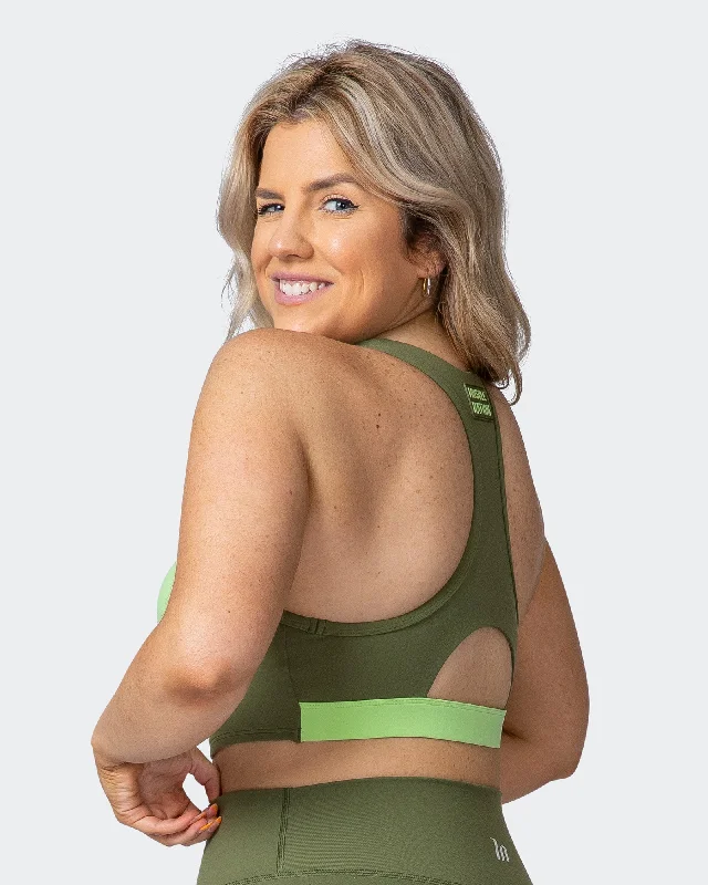 Super Sale Sizzle Bra - Green Ivy