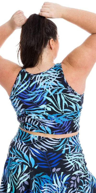 Get It Before It’s Gone Tropical Palm Crop Top