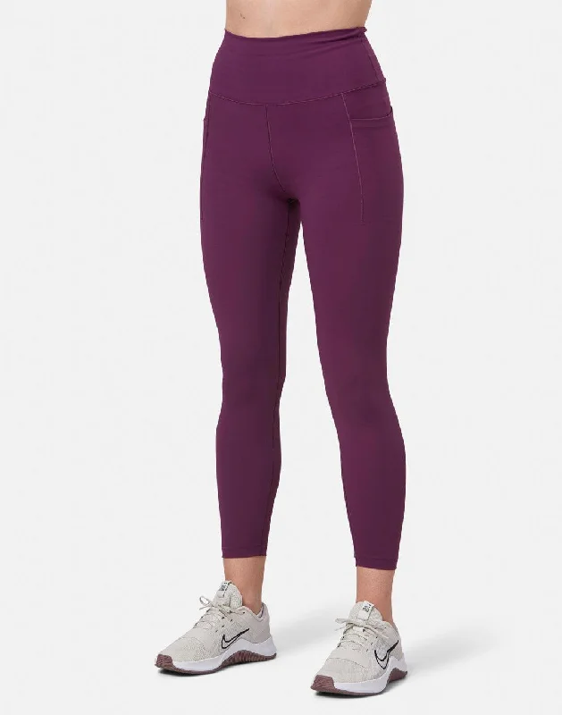 Closeout Aurora 7/8 Pocket Legging in Sangria