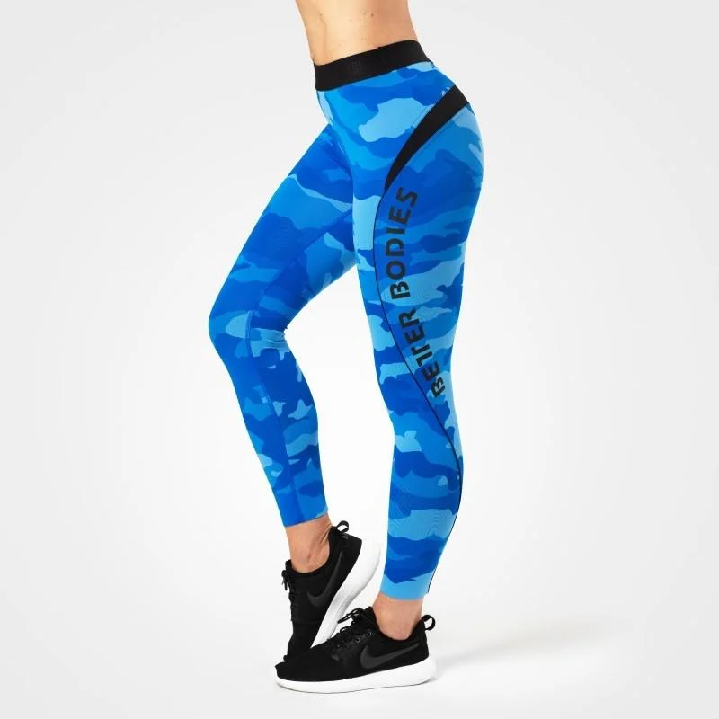 Final Markdown Better Bodies Fitness Curve Tights - Blue Camo