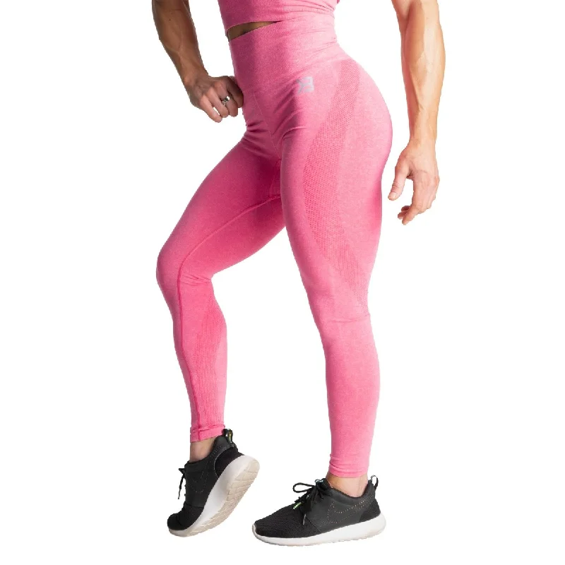 Clearance Sale Better Bodies Rockaway Seamless Leggings - Hot Pink Melange