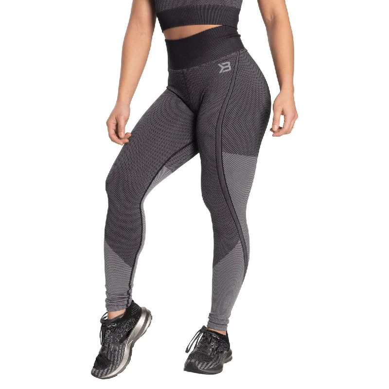 Price Rollback Better Bodies Roxy Seamless Leggings - Black/Grey