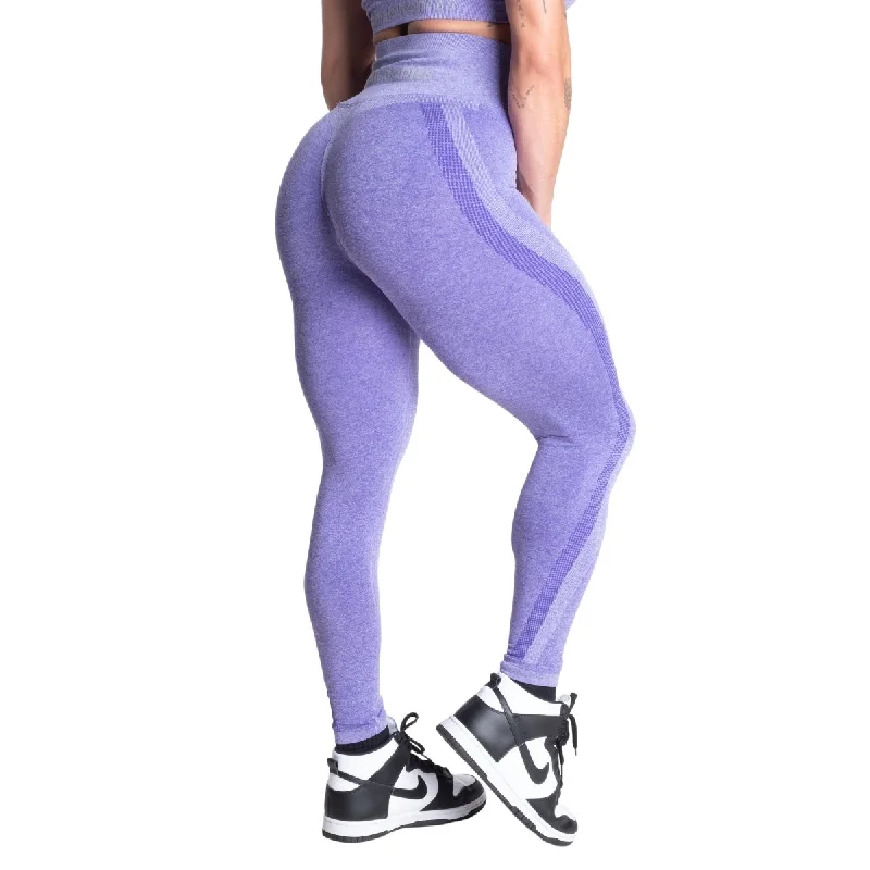 Price Meltdown Better Bodies Seamless Curve Scrunch Leggings - Athletic Purple