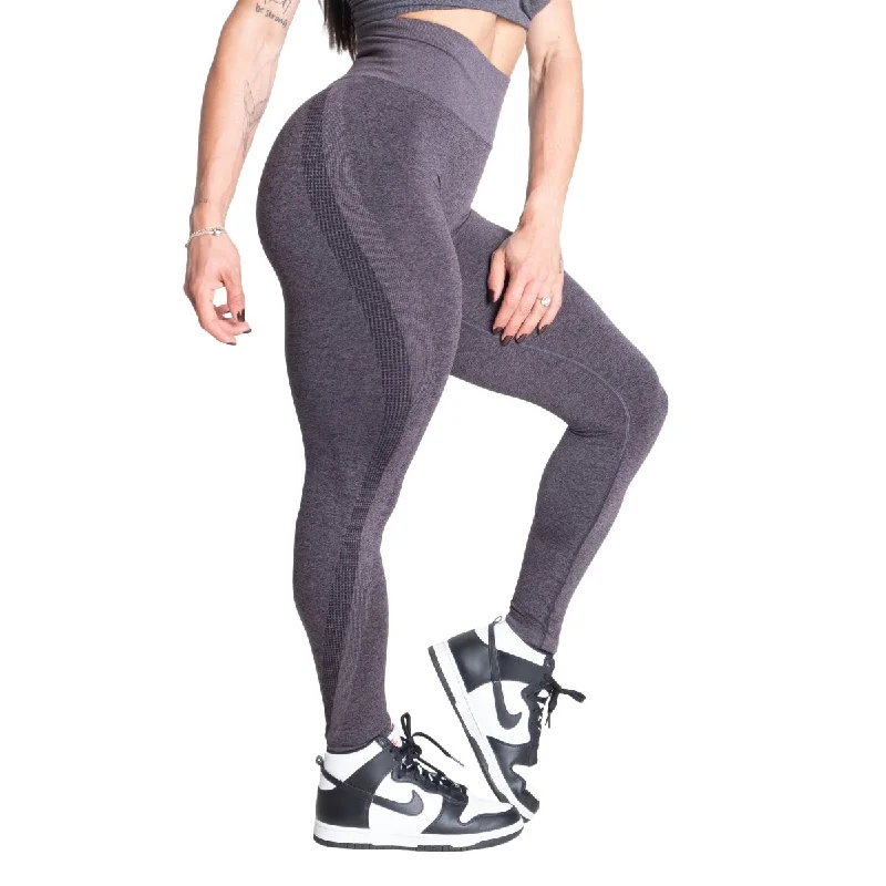 Bargain Bin Better Bodies Seamless Curve Scrunch Leggings - Black Melange
