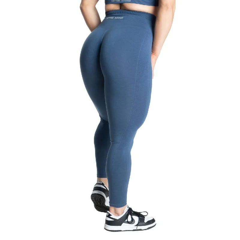 Early Access Better Bodies Seamless Scrunch Leggings - Sky Blue